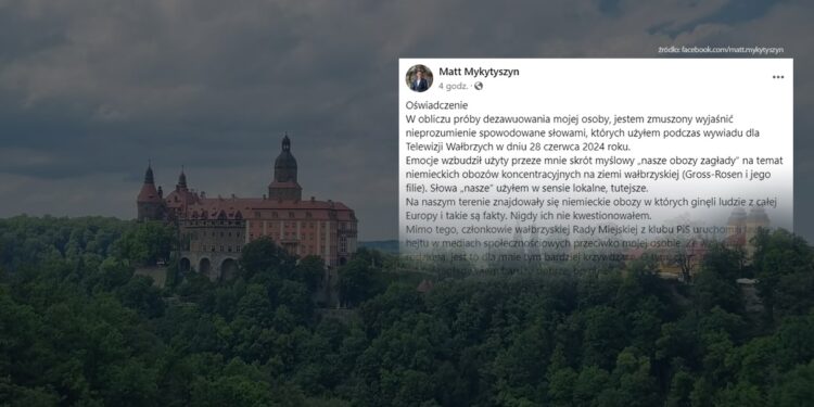Mateusz Mykytyszyn wyjaśnia swoje słowa o „naszych obozach zagłady”