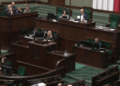 Sylwia Bielawska podczas wystąpienia w Sejmie, 20 marca 2025 r.