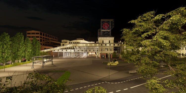 Wizualizacja dawnej sortowni w Starej Kopalni po rewitalizacji. Fot. Stara Kopalnia